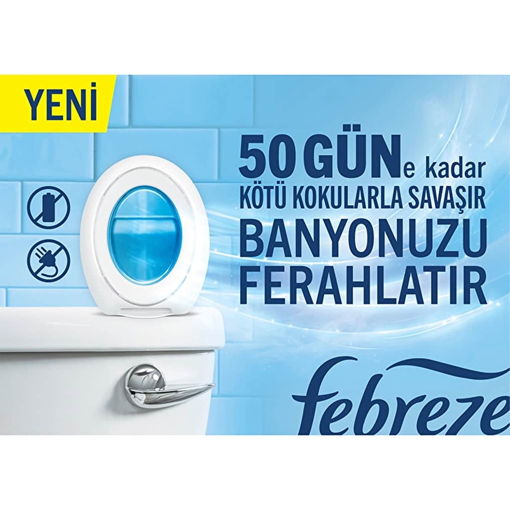 Febreze معطر حمام فيبريز، انتعاش الكتان النظيف، 7.5 مل