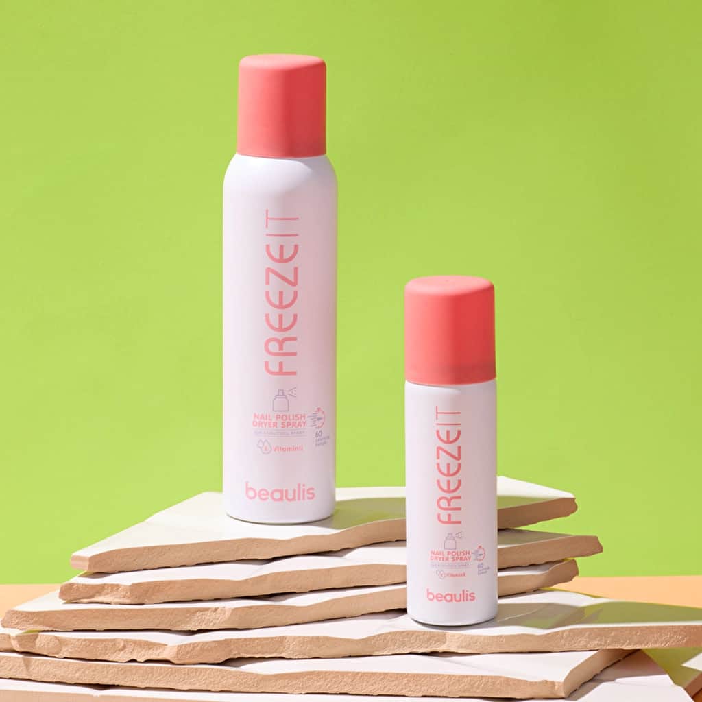 Beaulis بخاخ مجفف طلاء الأظافر فريز إت من بيوليس سريع الجفاف ولامع