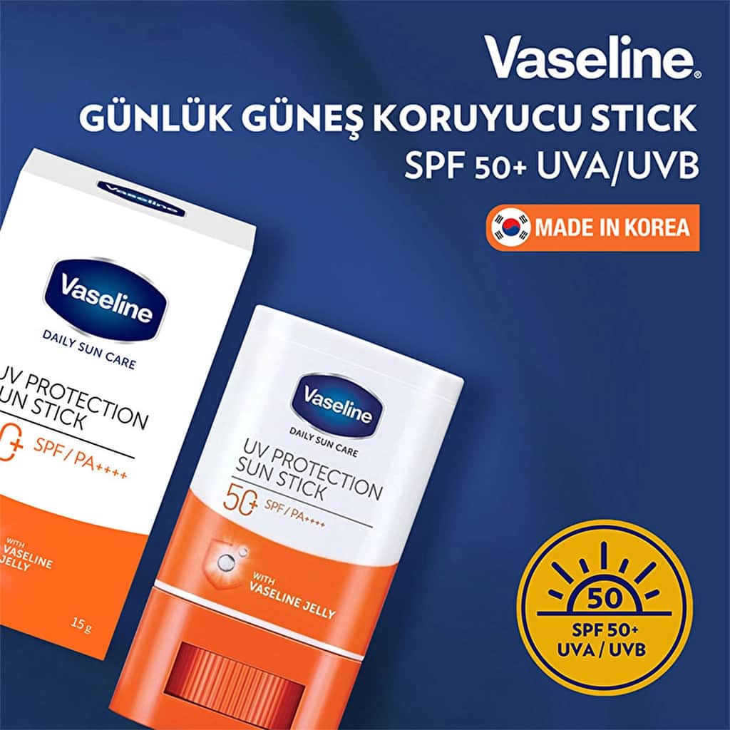 Vaseline فازلين واقي شمس يومي بعامل حماية 50+، 15 جم حماية غير مرئية