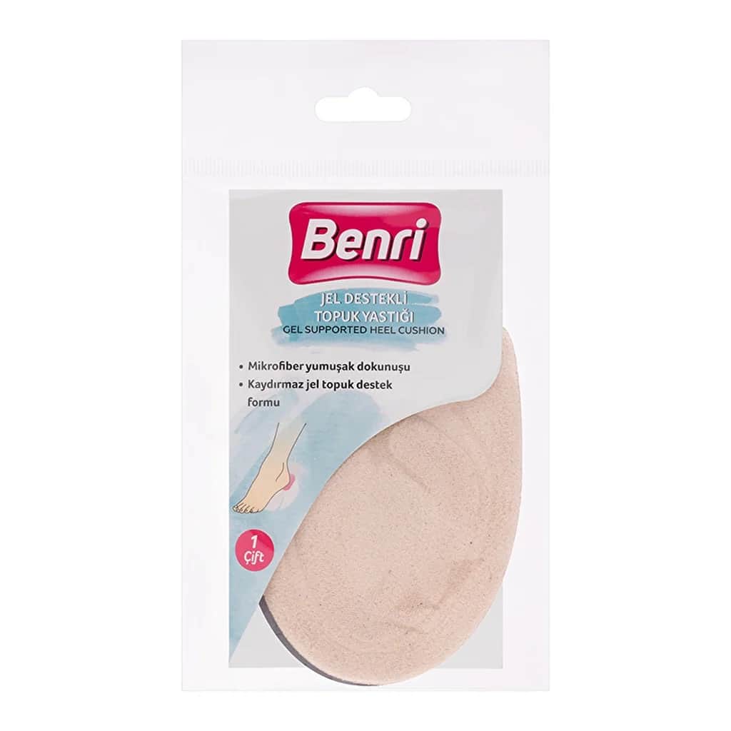 Benri وسادة كعب جل بنري الداعمة زوج واحد