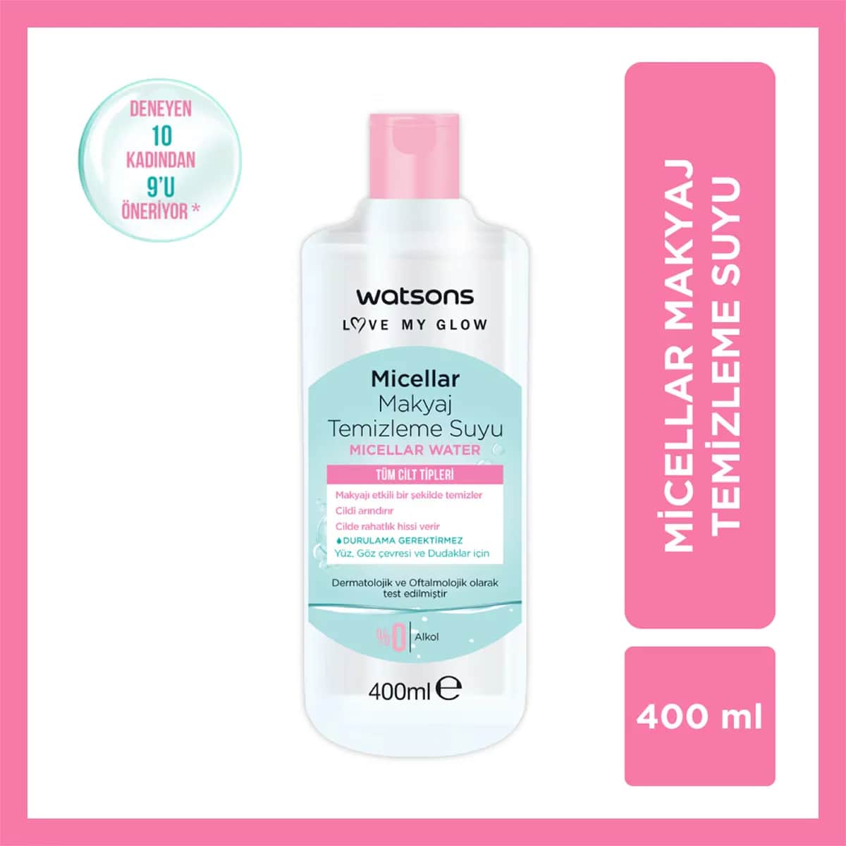 Watsons ماء مزيل المكياج ميسيلار من واتسونز 400 مل