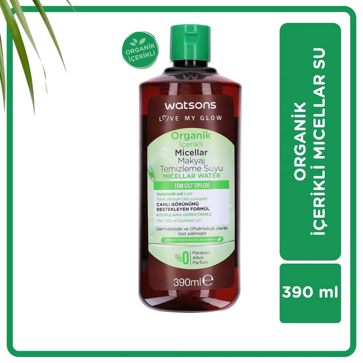 Watsons ماء ميسيلار عضوي منظف من واتسونز، 390 مل
