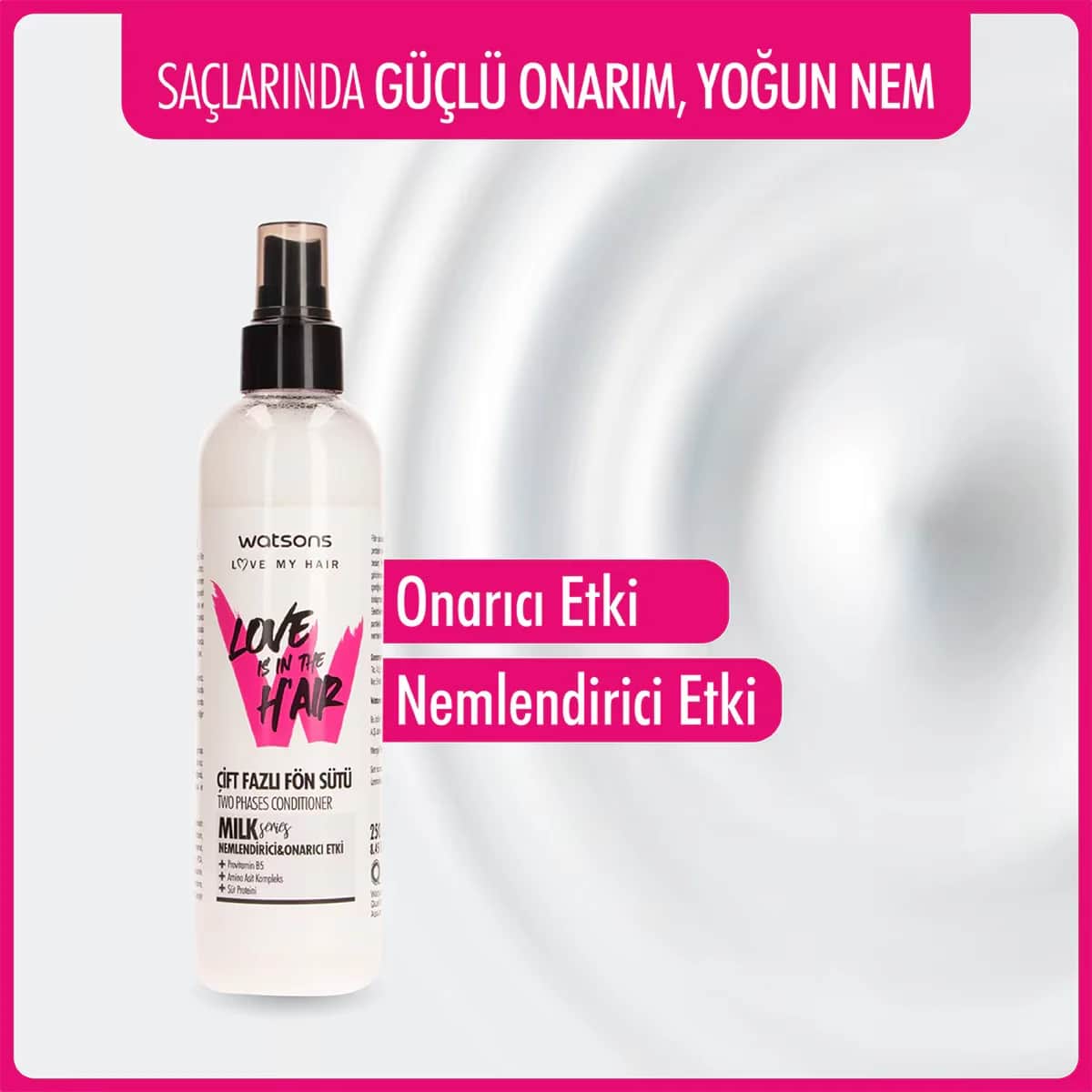 Watsons حليب مجفف الشعر واتسونز لوف إز إن ذا هير ميلك 250 مل