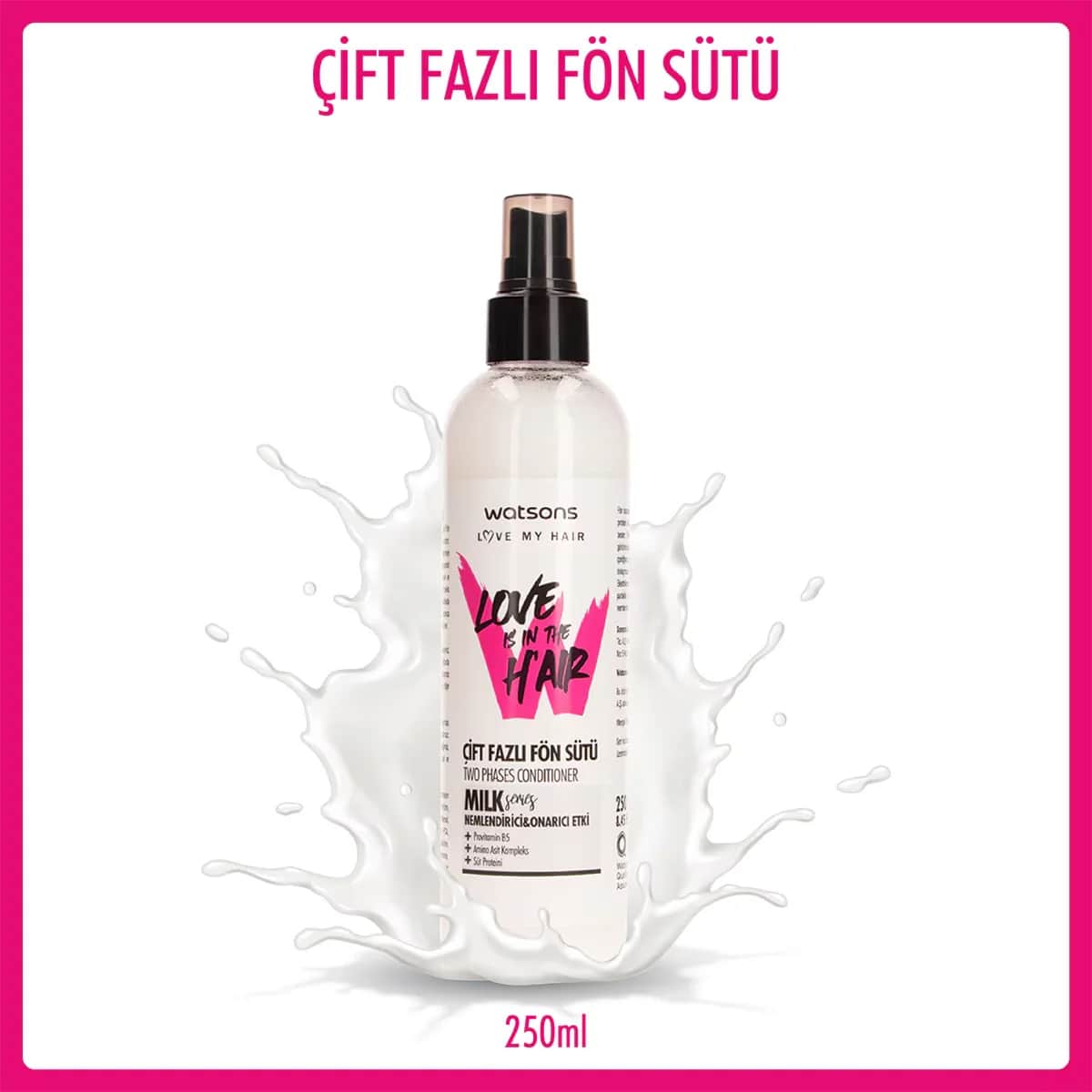 Watsons حليب مجفف الشعر واتسونز لوف إز إن ذا هير ميلك 250 مل
