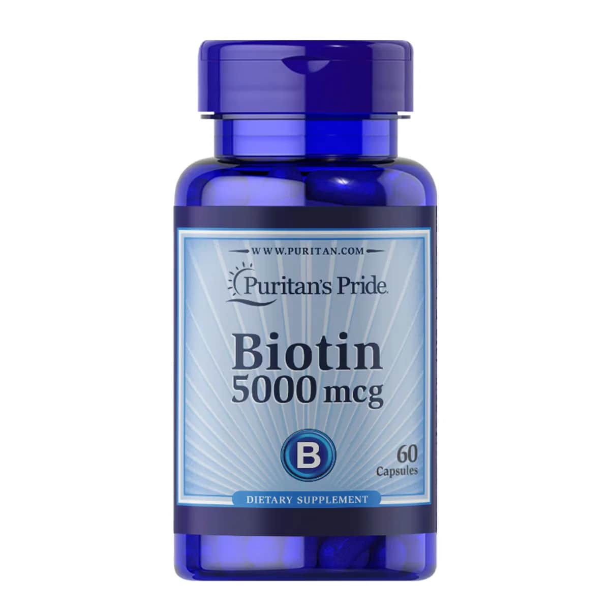 Puritan's Pride بيوريتانز برايد بيوتي 5000 ميكروجرام، 60 كبسولة