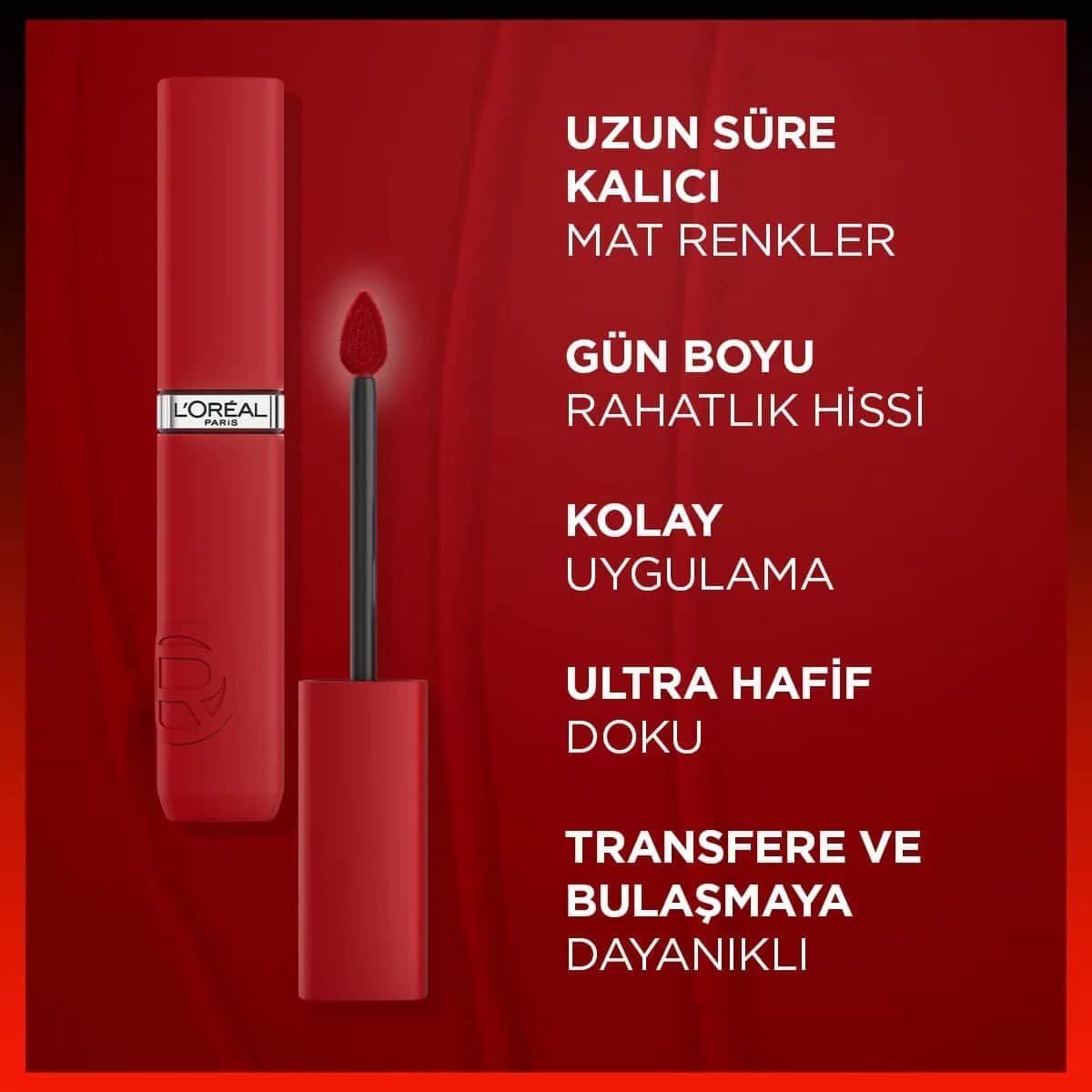 L'Oreal Paris أحمر شفاه سائل غير لامع إنفيليبل من لوريال باريس 420 لو روج باريس