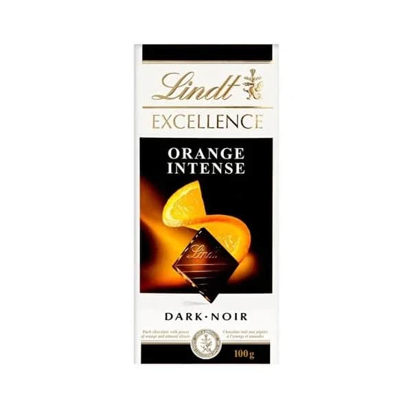 Lindt شوكولاتة ليندت إكسلنس بالبرتقال الداكن 100 غرام