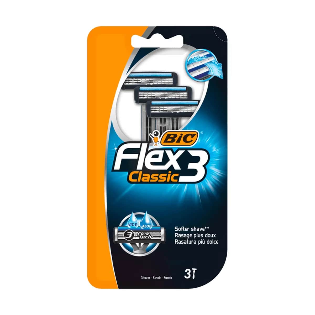 Bic Flex3 classic 3 blade Razor Set Of 3