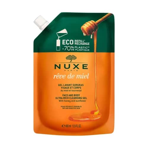 NUXE جل التنظيف الغني للغاية للوجه والجسم من نوكس ريف دي ميل، 400 مل عبوة إعادة تعبئة