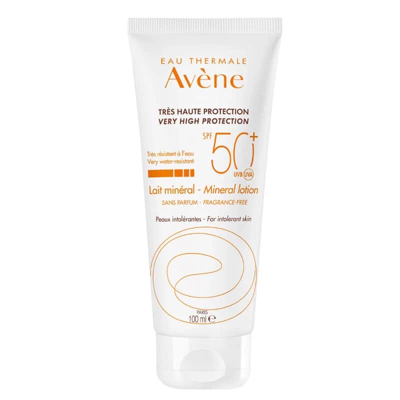 لوشن معدني واقي من الشمس SPF 50 بحجم 100 مل من او ثيرمال Eau Thermale Avene