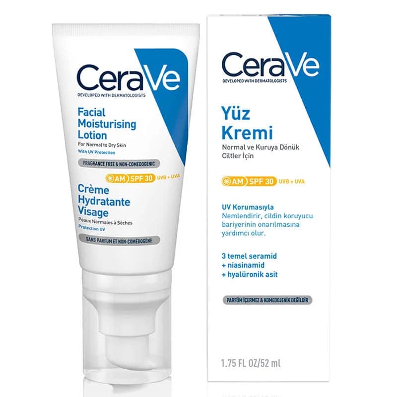 كريم مرطب للوجه SPF30 بحجم 52 مل من سيرافي CeraVe