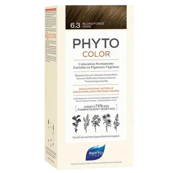 Phyto صبغة شعر فيتو فيتوكولر العشبية 6.3 بني داكن دوري تركيبة جديدة