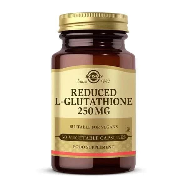 Solgar l-glutathione 250 mg (reduced) 30 capsules