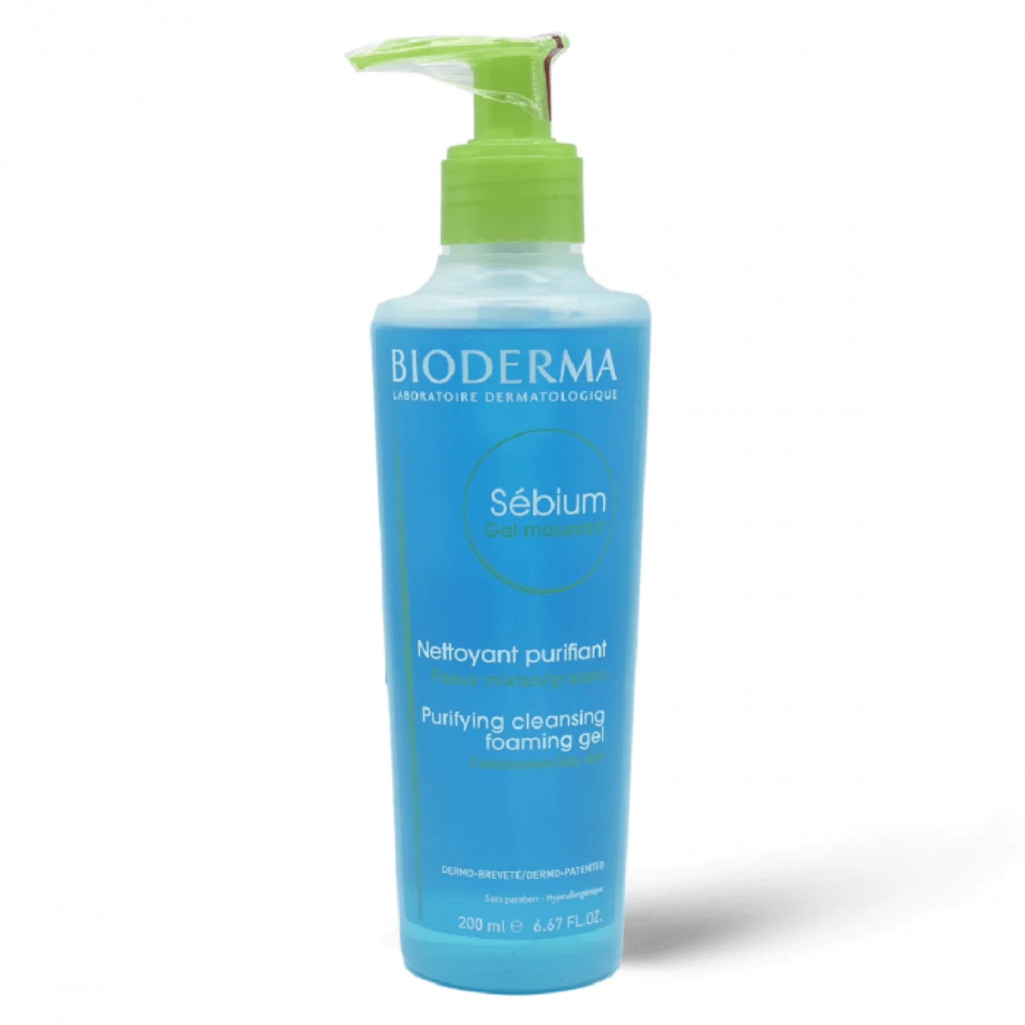 Bioderma غسول جل رغوي سيبيوم موسانت لتنظيف وتنقية البشرة من بيوديرما 200 مل