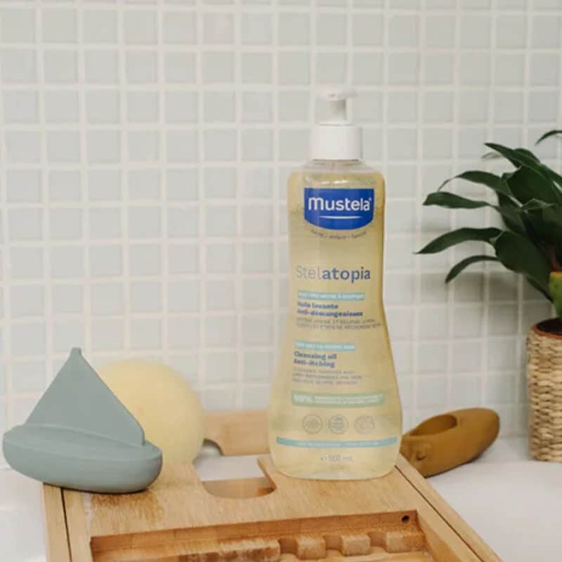 Mustela زيت التنظيف ستيلاتوبيا من موستيلا مع دوار الشمس 500 مل