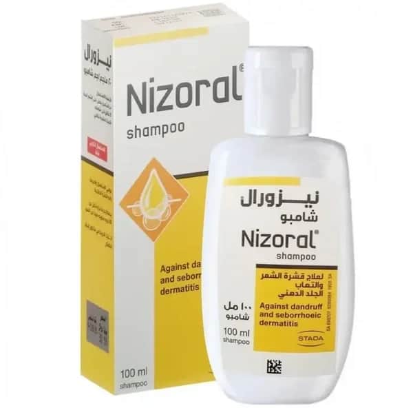 Nizoral شامبو لعلاج قشرة الشعر والتهاب الجلد من نيزورال 100 مل