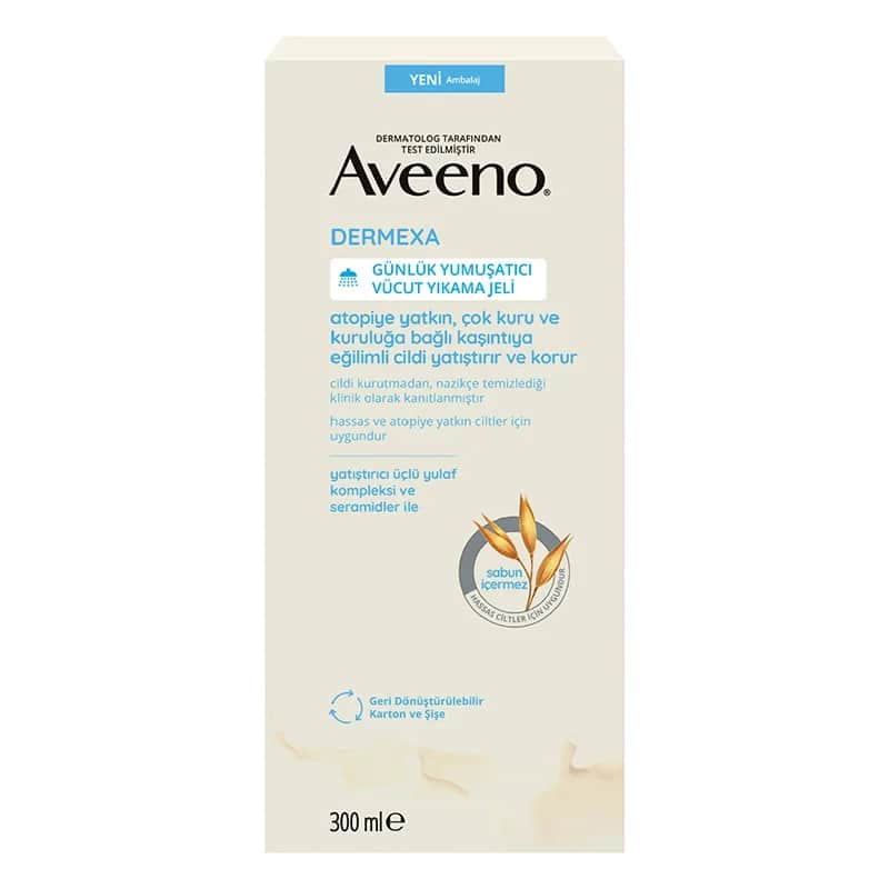 Aveeno جل غسول الجسم المرطب ديرميكسا من أفينو، 300 مل