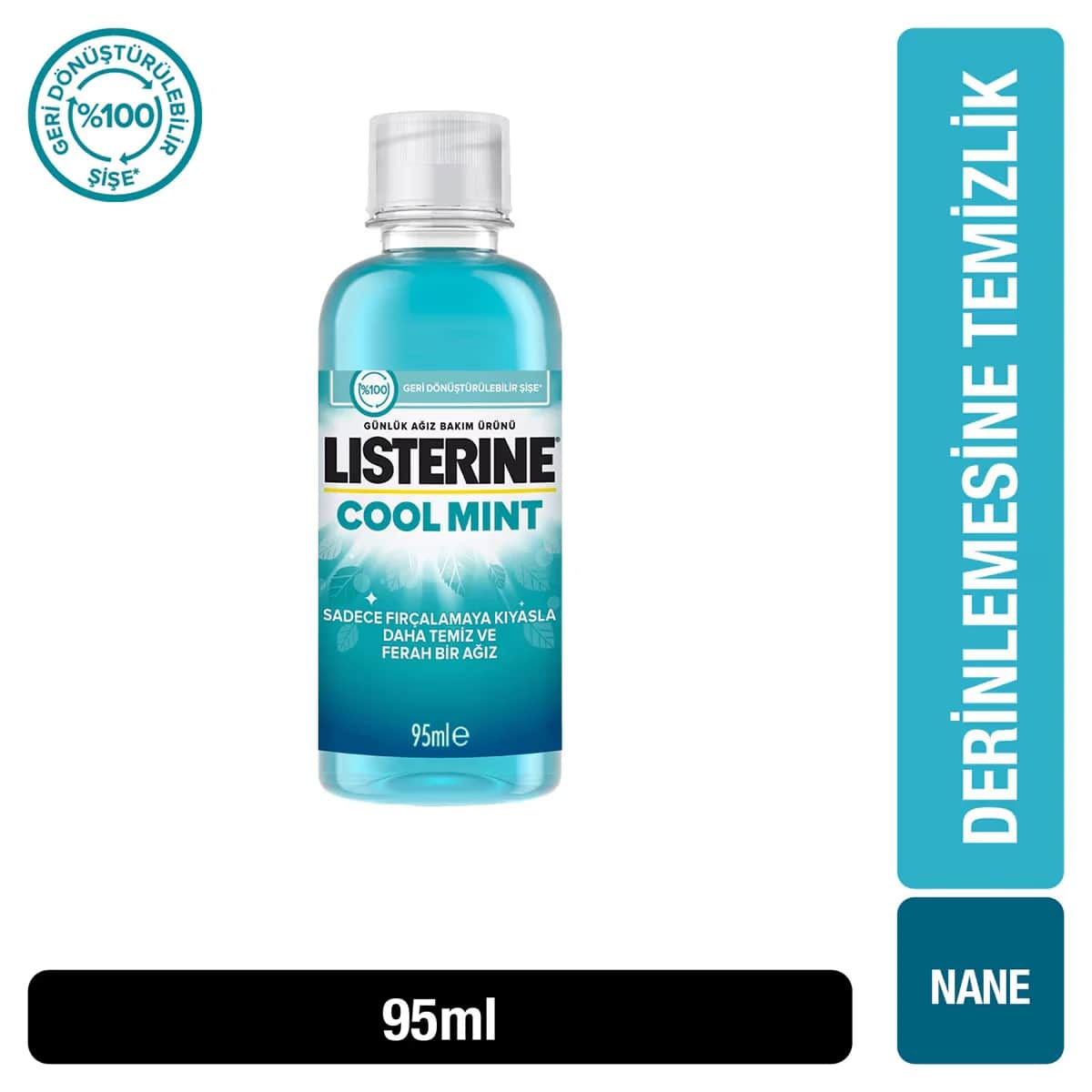 Listerine غسول الفم ليسترين بنكهة النعناع المنعش 95 مل