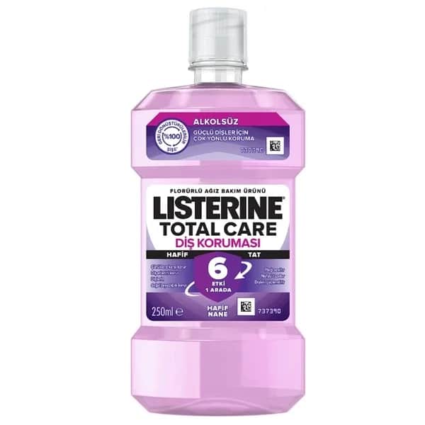 Listerine ليسترين توتال كير 6 تأثيرات في منتج واحد للعناية بالفم بنكهة النعناع المنعش 250 مل