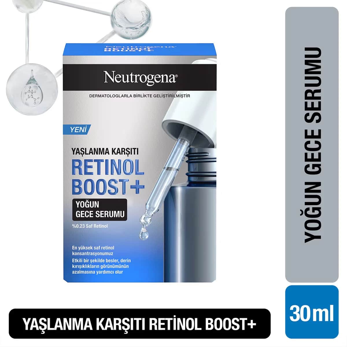 Neutrogena سيروم نيوتروجينا ريتينول بوست+ الليلي المكثف 30 مل