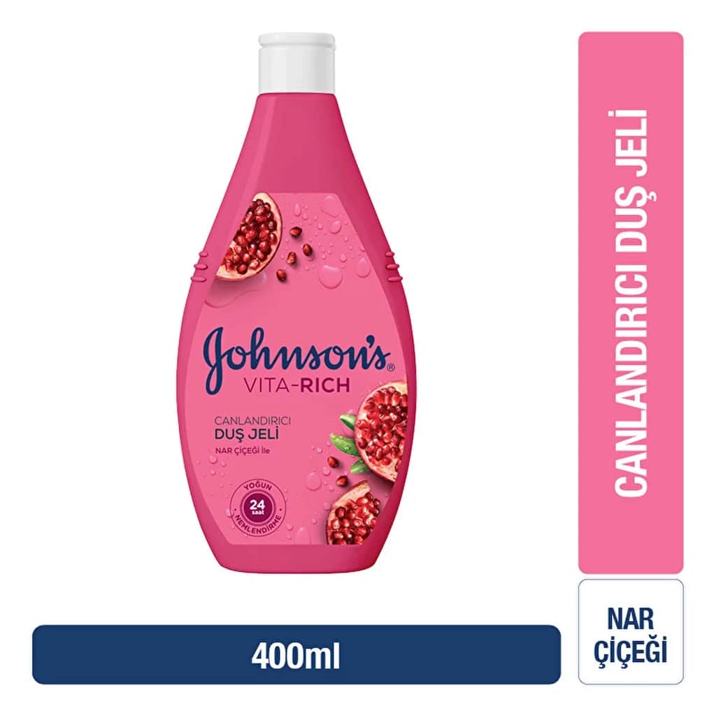 Johnson's جل الاستحمام جونسون فيتا ريتش المنعش بزهر الرمان 400 مل