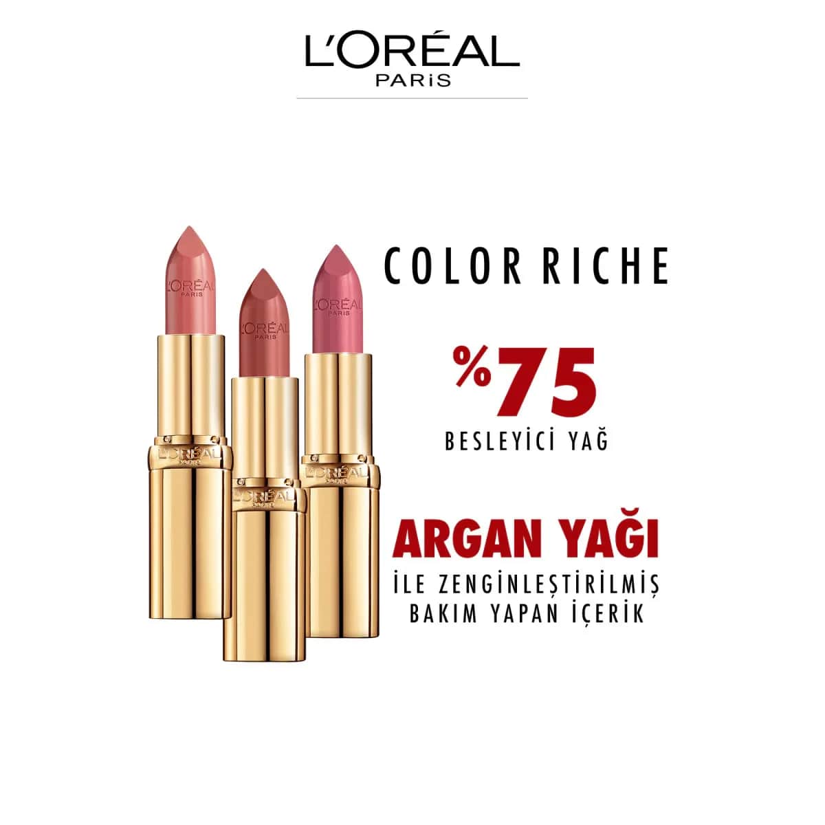 L'Oreal Paris أحمر شفاه لوريال باريس كولور ريش ساتين فينيش 107 سين غروب الشمس