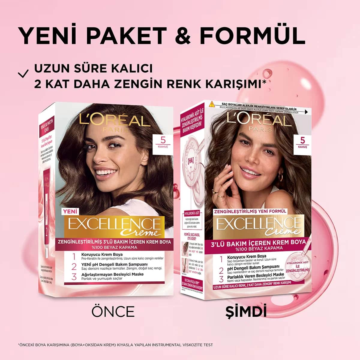 L'Oreal Paris صبغة شعر لوريال باريس إكسلنس كريم 5 بني