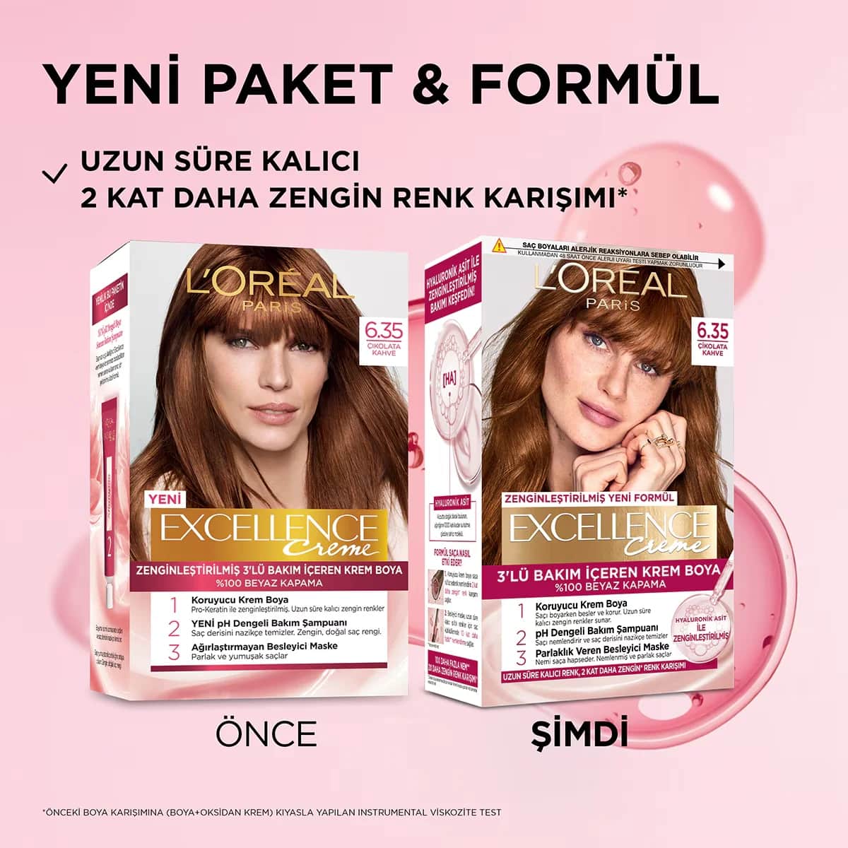 L'Oreal Paris صبغة شعر لوريال باريس إكسلنس كريم 6.35 بني شوكولاتة