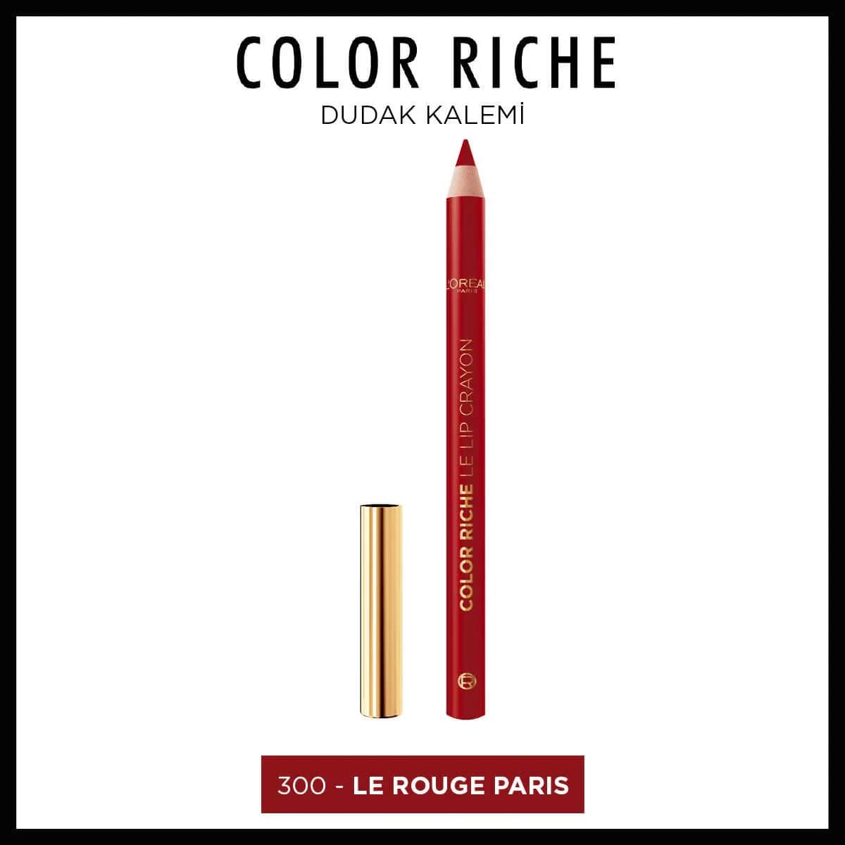 L'Oreal Paris قلم تحديد الشفاه كولور ريش من لوريال باريس 300 لو روج باريس