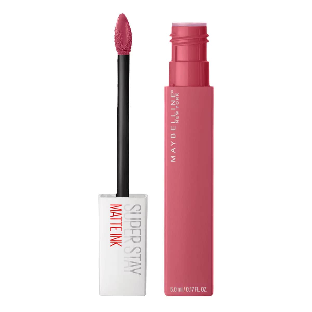 Maybelline أحمر شفاه سائل غير لامع سوبر ستاي مات إنك من مايبيلين نيويورك، درجة 180 ثورية