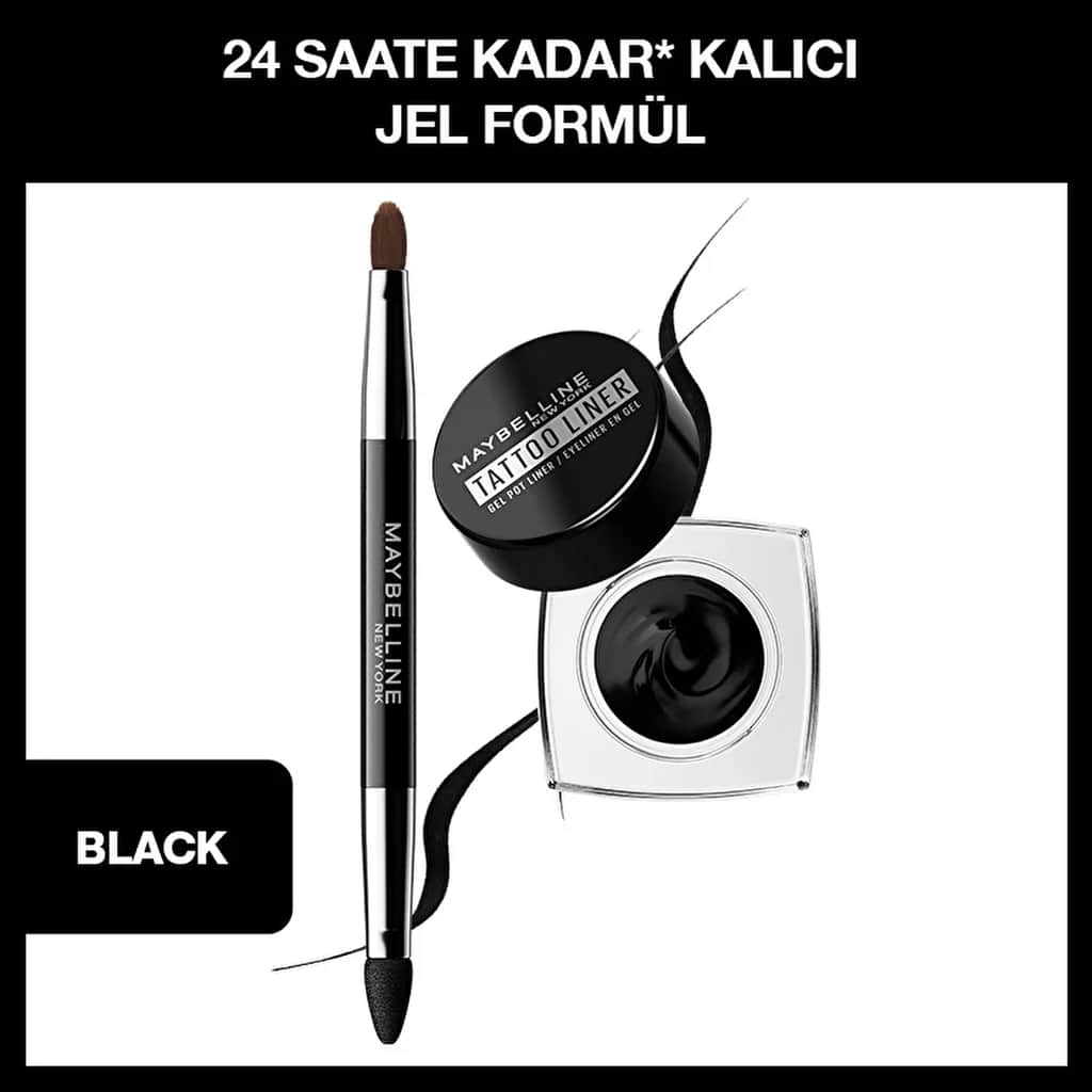 Maybelline محدد عيون تاتو لاينر من مايبيلين 950 أسود داكن