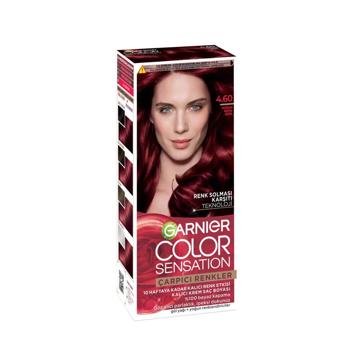 Garnier صبغة شعر غارنييه كولور ناتشرالز بألوان جذابة رقم 4.60 أحمر داكن مكثف، قطعة واحدة