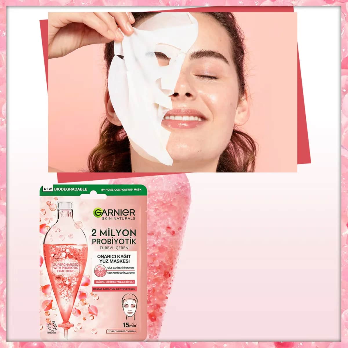 Garnier قناع غارنييه 2 مليون بروبيوتيك لإصلاح البشرة 22 جرام