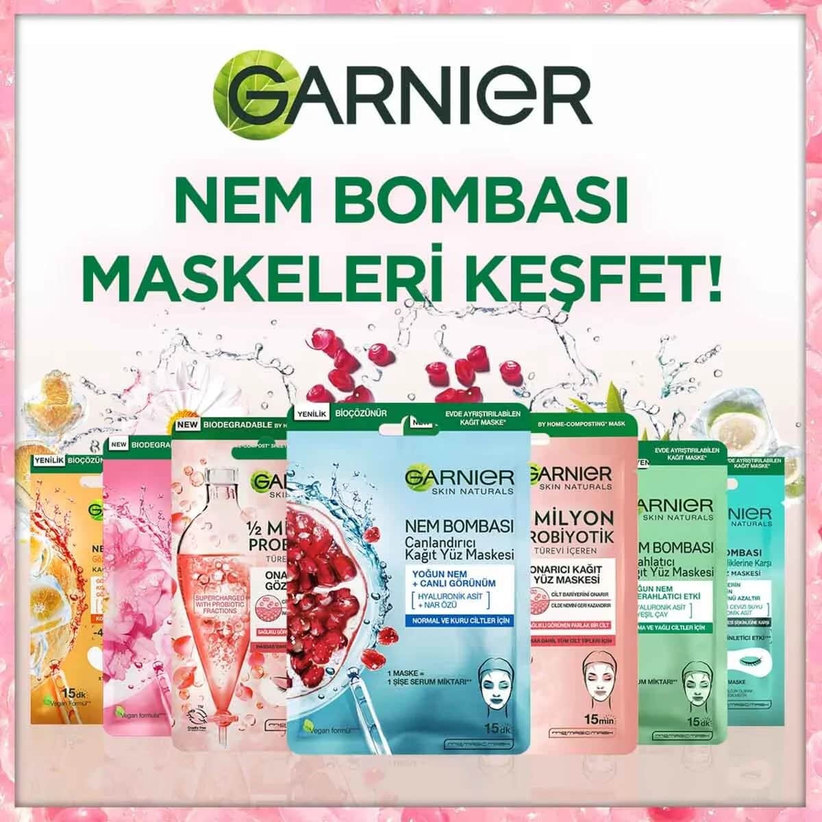 Garnier قناع غارنييه الورقي لإصلاح العيون 6 جرام