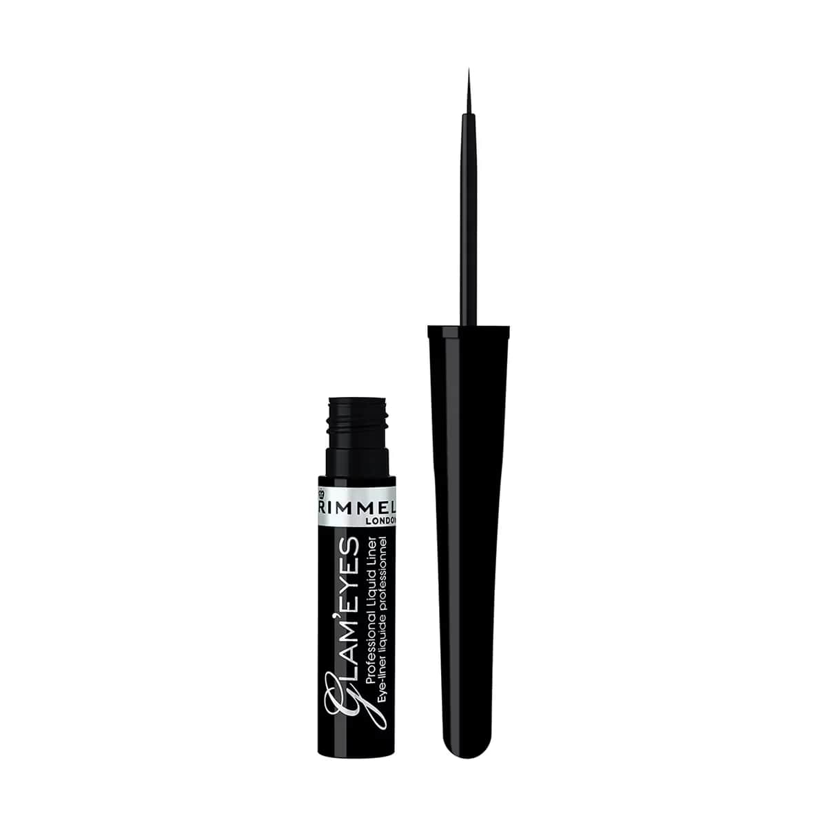 Rimmel London محدد عيون سائل غلاميز من ريميل لندن أسود