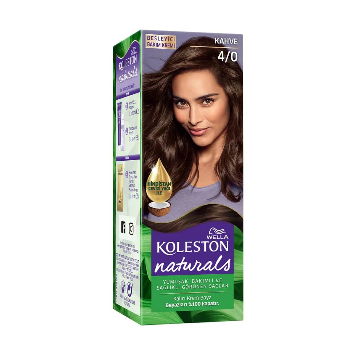 Wella Koleston صبغة شعر ويلا كولستون ناتشورالز 4/0 بني