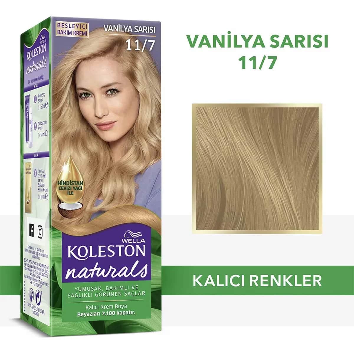 Wella Koleston صبغة شعر ويلا كولستون ناتشورالز 11/7 أشقر فانيليا