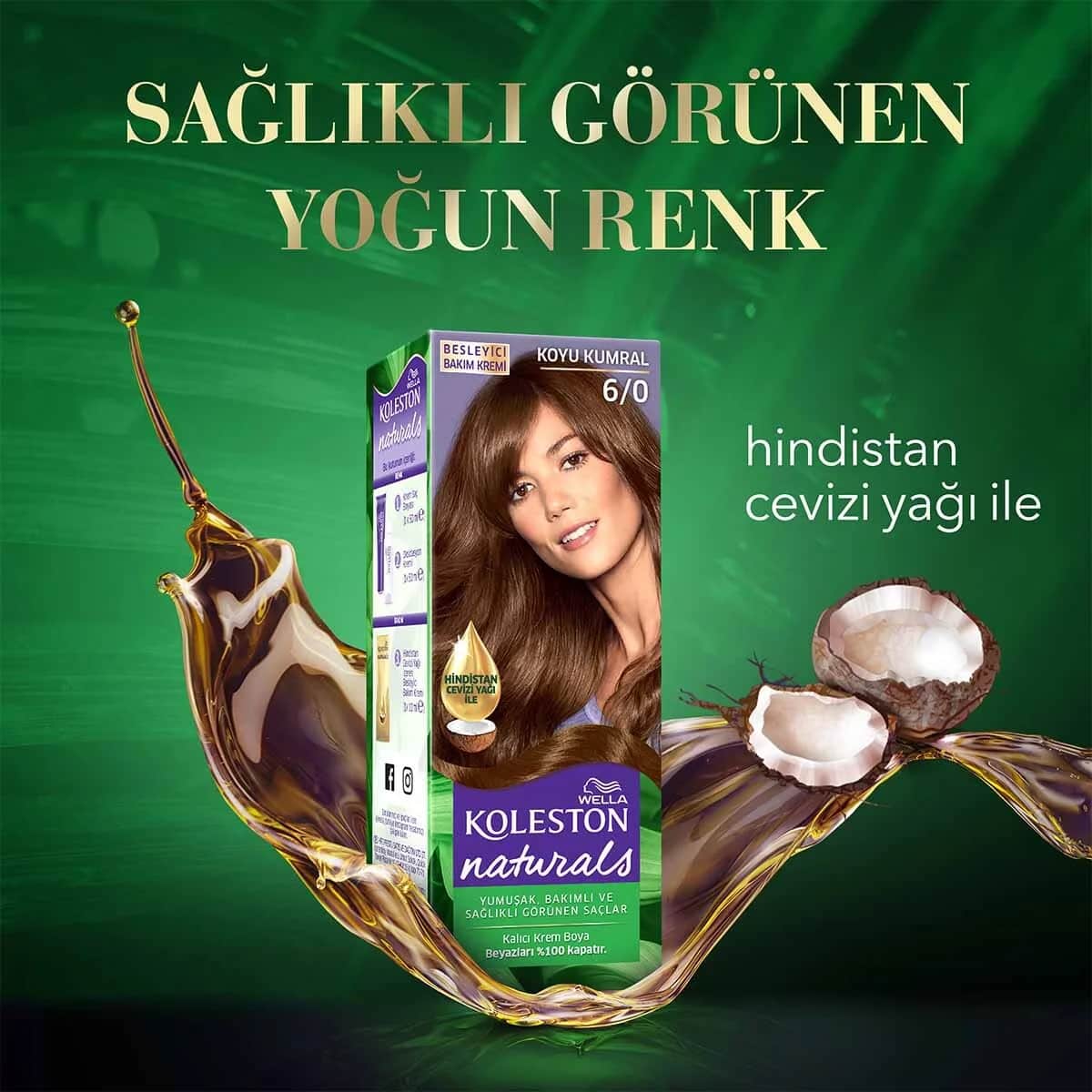 Wella Koleston صبغة شعر ويلا كولستون ناتشورالز 6/0 أشقر غامق