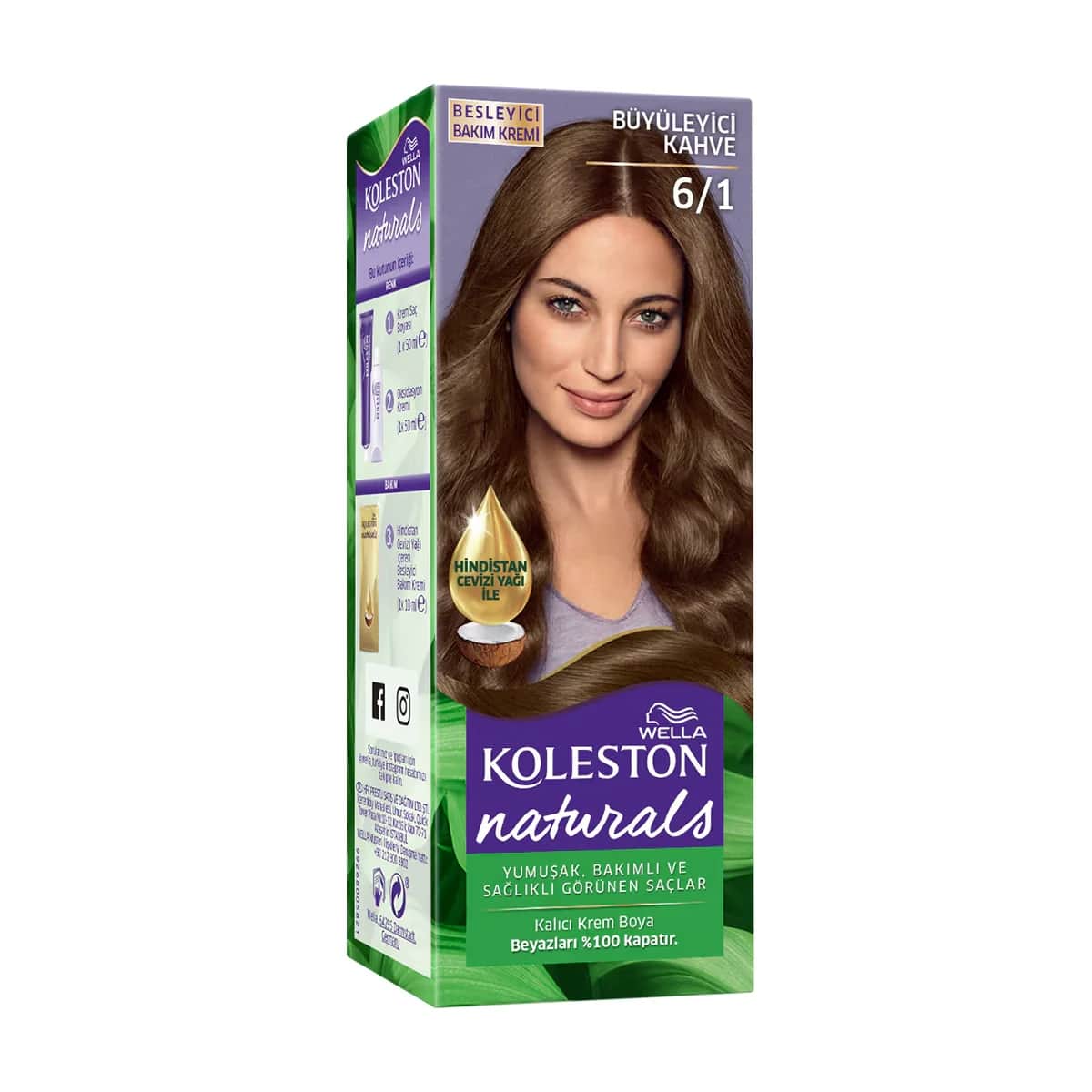 Wella Koleston صبغة شعر ويلا كولستون ناتشورالز 6/1 بني جذاب