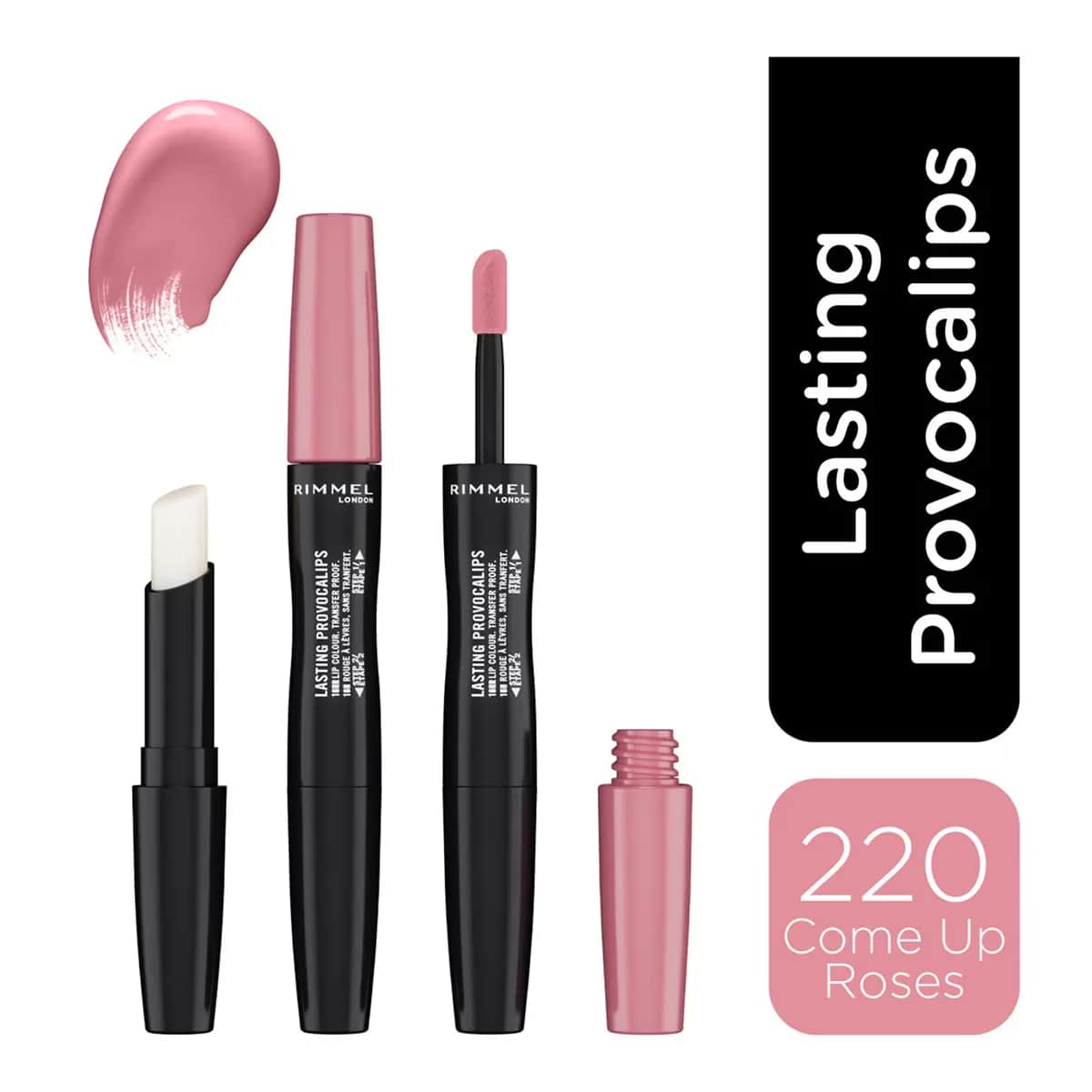 Rimmel London أحمر شفاه سائل بروفوكاليبس من ريميل لندن كوم أب روزز 220