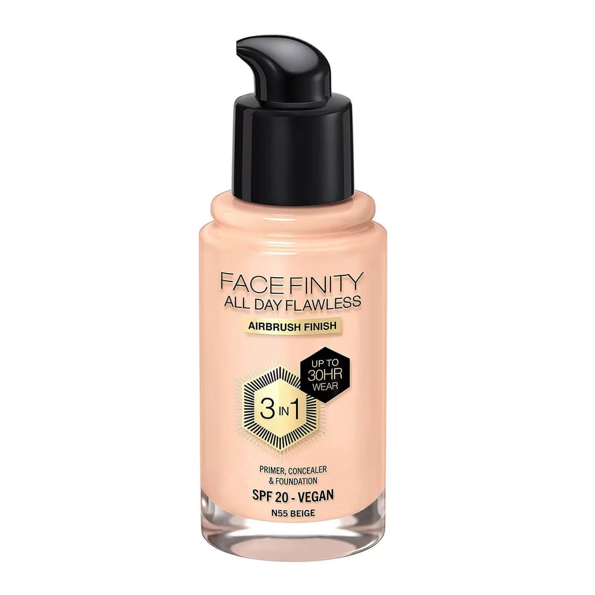 Max Factor كريم أساس ماكس فاكتور فيس فينيتي 3 في 1 رقم 55 بيج