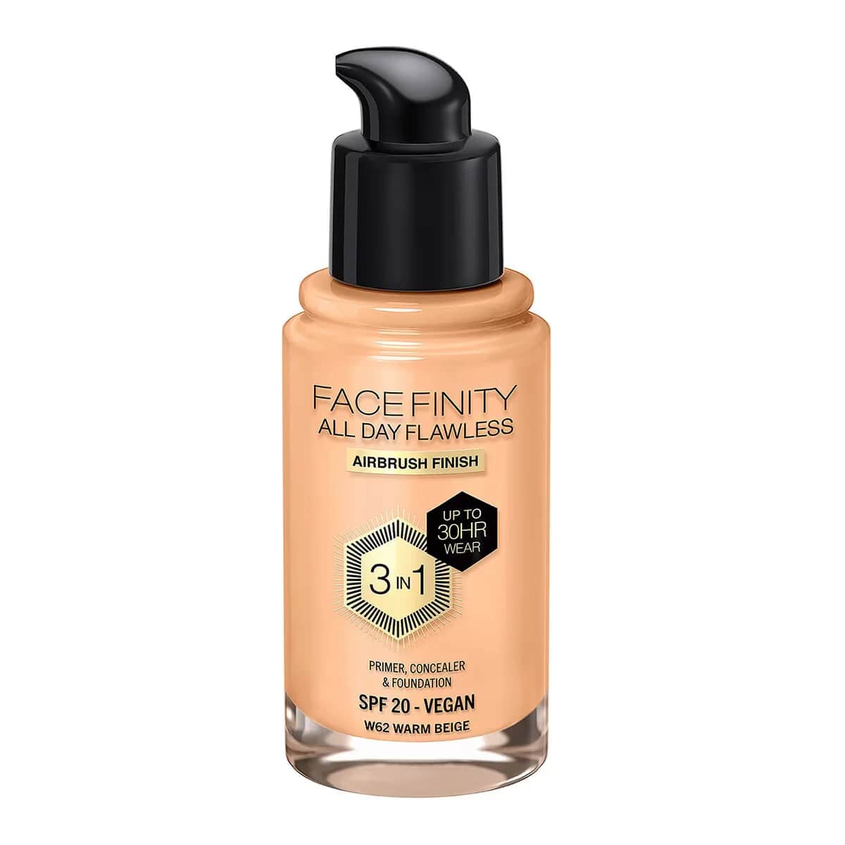 Max Factor كريم أساس ماكس فاكتور فيس فينيتي 3 في 1 رقم 62 بيج دافئ