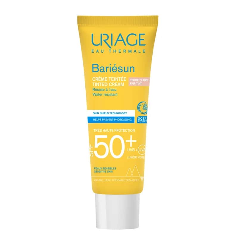 Uriage كريم واقي من الشمس ملون يورياج باريسن بعامل حماية 50+، 50 مل فاتح