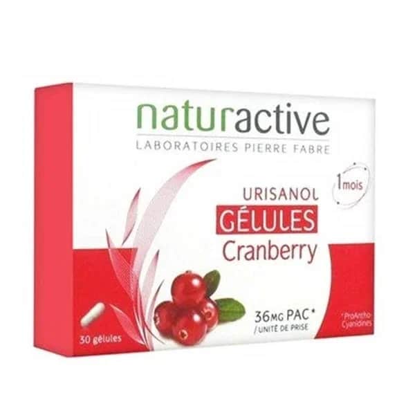 Naturactive كبسولات يوريسانول الطبيعية بنكهة التوت البري، 30 كبسولة