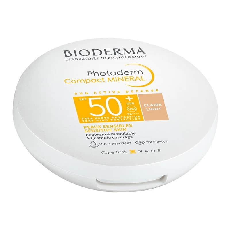 بيوديرما فوتوديرم كومباكت مينيرال SPF50 لون 10 جرام فاتح Bioderma