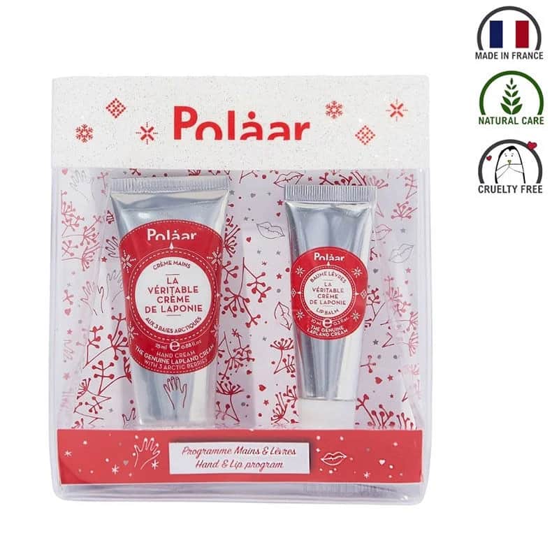 Polaar مجموعة بولار للعناية بترطيب اليدين والشفاه