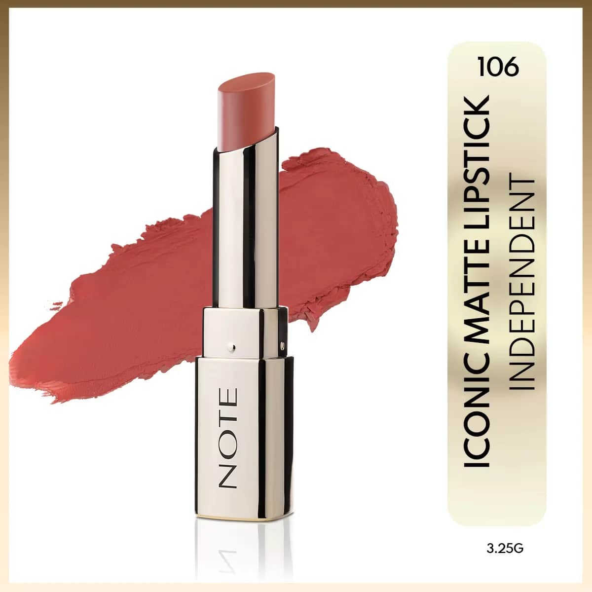 Note Iconic Matte Lipstick 106