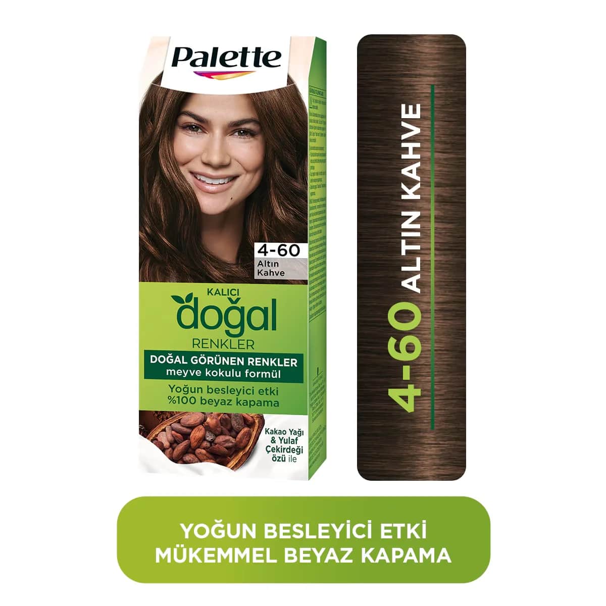 Palette باليت صبغة شعر بألوان طبيعية 4-60 بني ذهبي فاتح 1 قطعة