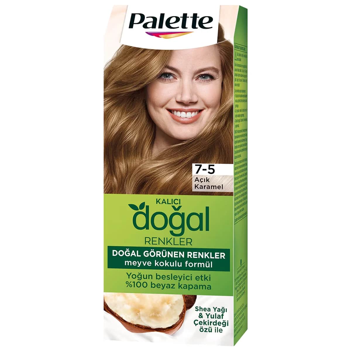 Palette باليت صبغة شعر بألوان طبيعية 7-5 كراميل فاتح 1 قطعة