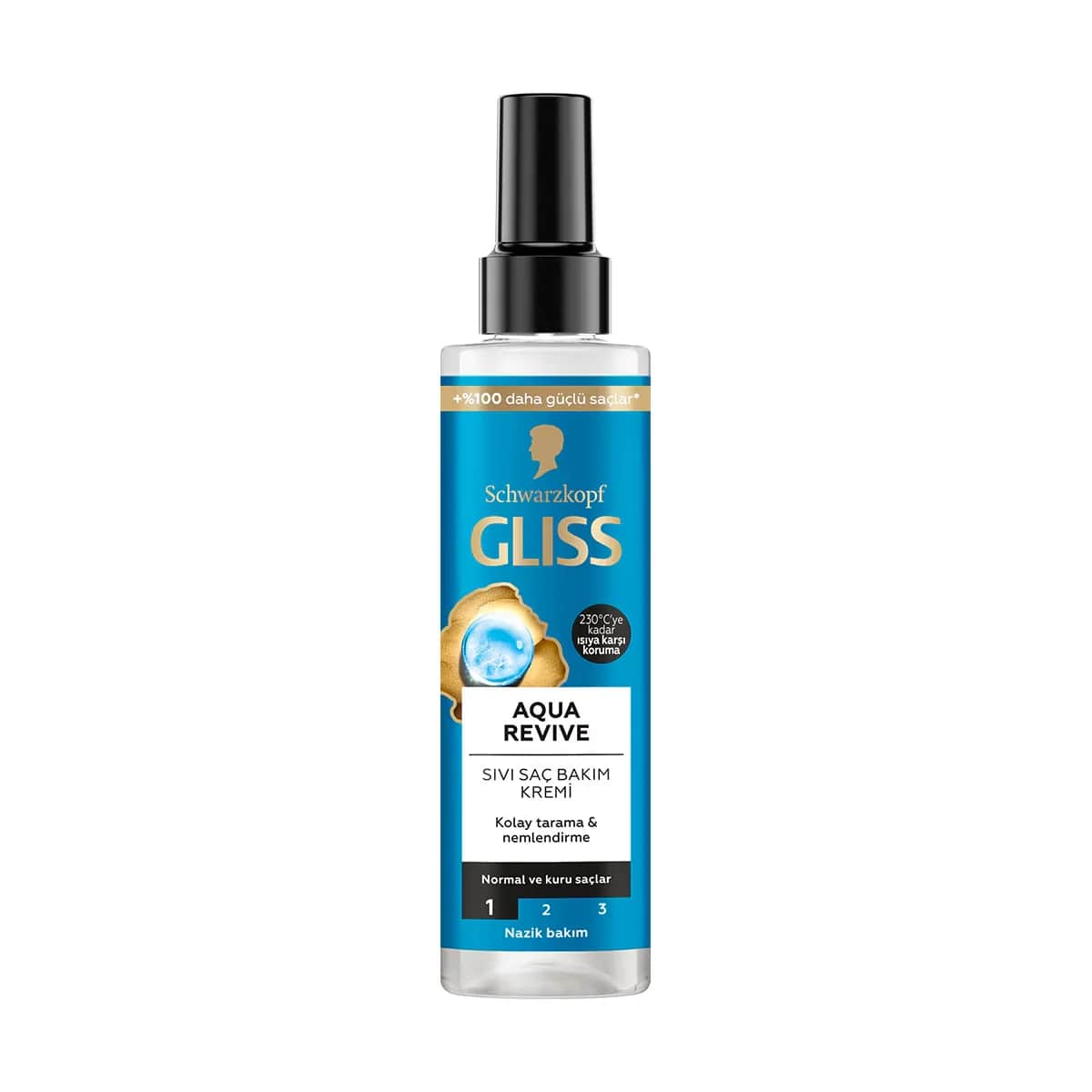 Gliss Aqua Revive Liquid Hair Care Cream Hyaluron and Seaweed Extract 200 ml